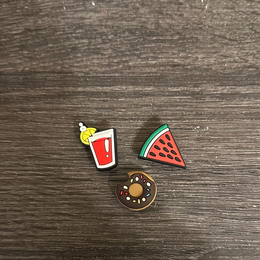 Food theme croc charms